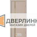 Дверь эмаль ДРИМ 2 цвет 2005 с молдингом золото